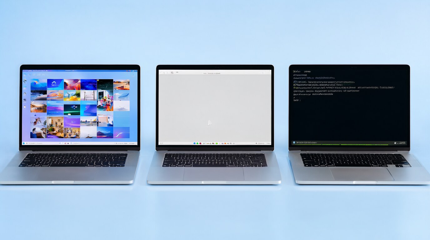 Windows, macOS and Linux operating systems compared